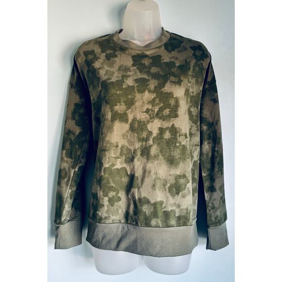 Mondetta Sweaters - Mondetta Green Tie Dye Crewneck Sweatshirt Women’s L Soft Athleisure Pullover